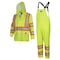 Pioneer Safety Rain Suit, Hi-Vis Orange, S, Polyester, PVC, 0.18 mm Thick, Folds and zips into collar, S V1080160U-S - alternate 1